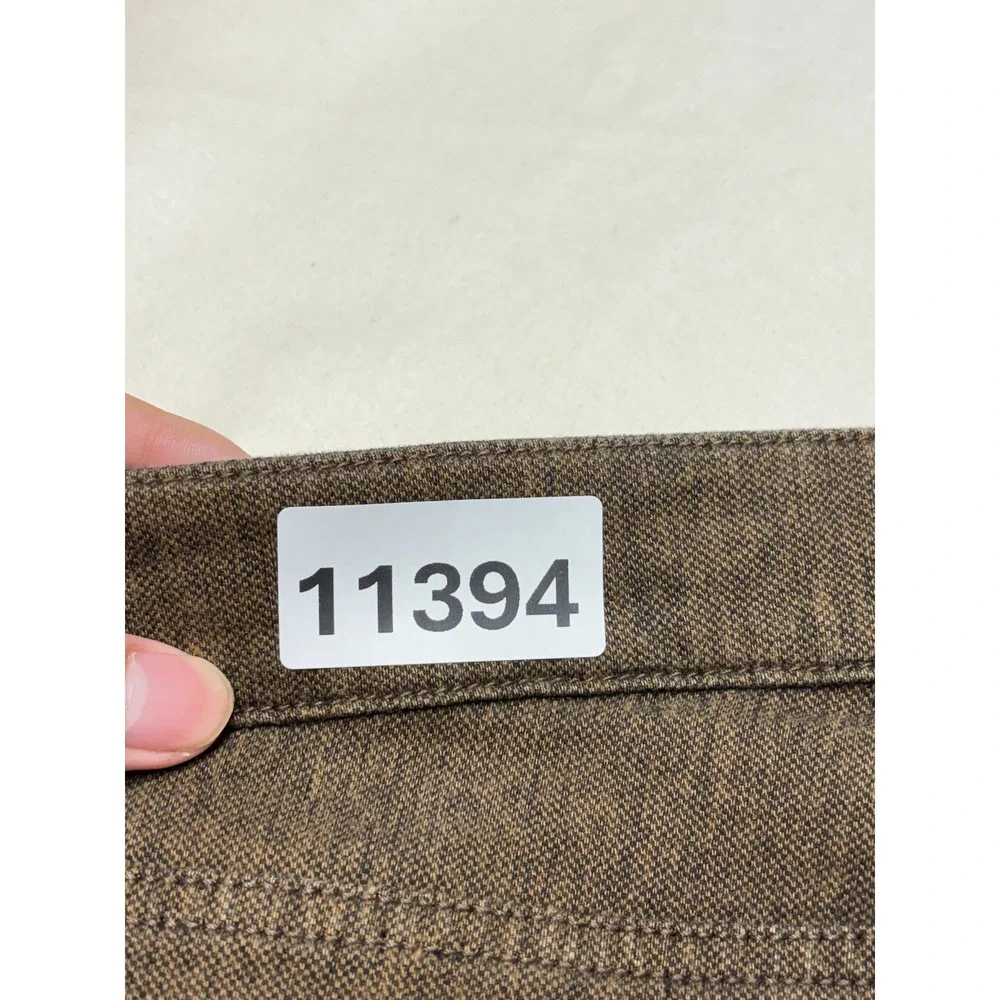 Teleria Zed Cobra 19 Brown Textured Italian Trousers Mens Size 38X29 Made Italy
